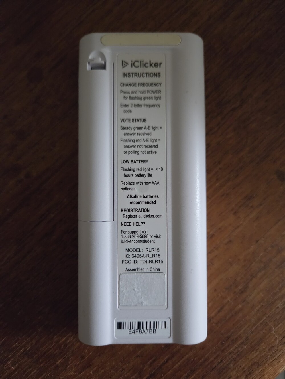 iClicker+ Student Remote - Picture 2 of 2